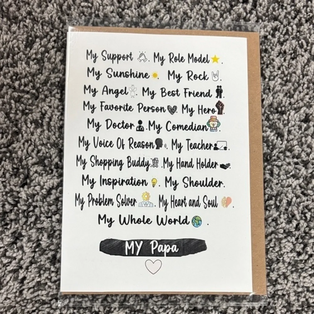 Heartfelt Greeting Card for Papa